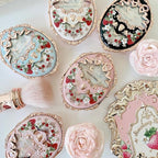 Flower Knows Strawberry Rococo Embossed Blush;Berry Matte Finish;Buildable & Blendable Powder Blush for cheeks,Highly Pigmented;Natural Flush for All Skin Tones(05 Berry Mary, 5g)