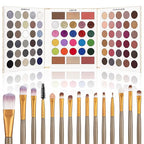 UCANBE Eyeshadow Palette with 15 Brushes Makeup Sets, Pigmented