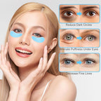 PAGOW 5 Pairs Reusable Under Eye Patches, Silicone Eye Patches, Eye Wrinkle Patches, Under Eye Mask Patches for Skin Care Effect to Reduce Wrinkles & Fine Lines