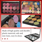 Magnetic Makeup Palette Empty with Mirror - Professional Empty Makeup Palette and Strong Magnetic Base - DIY Cosmetics Storage Box for Eyeshadow, Blush, Lipstick - Compact & Portable Design.