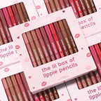 ColourPop Lil Box of Lippie Pencils Makeup Kit - 10-Piece Vegan Lip Liner Set (3.05 oz)
