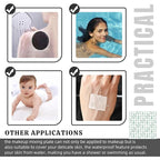 500 Pieces Makeup Hand Palette,Disposable Adhesive Makeup Mixing Tray,Waterproof Makeup Tape,For Mix Foundation And Keep Hands Clean When Applying Makeup