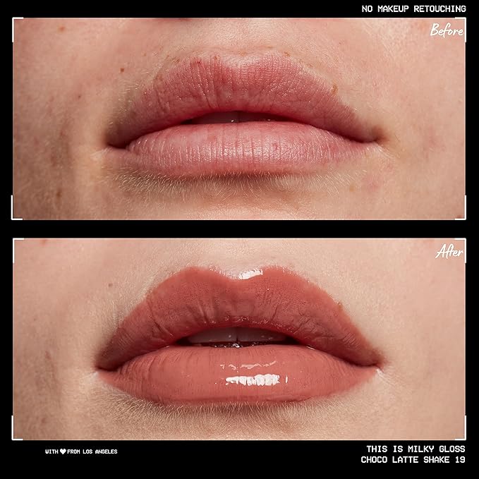 NYX PROFESSIONAL MAKEUP This Is Milky Gloss, Lip Gloss with 12 Hour Hydration, Vegan - Choco Latte Shake (Milk Chocolate)