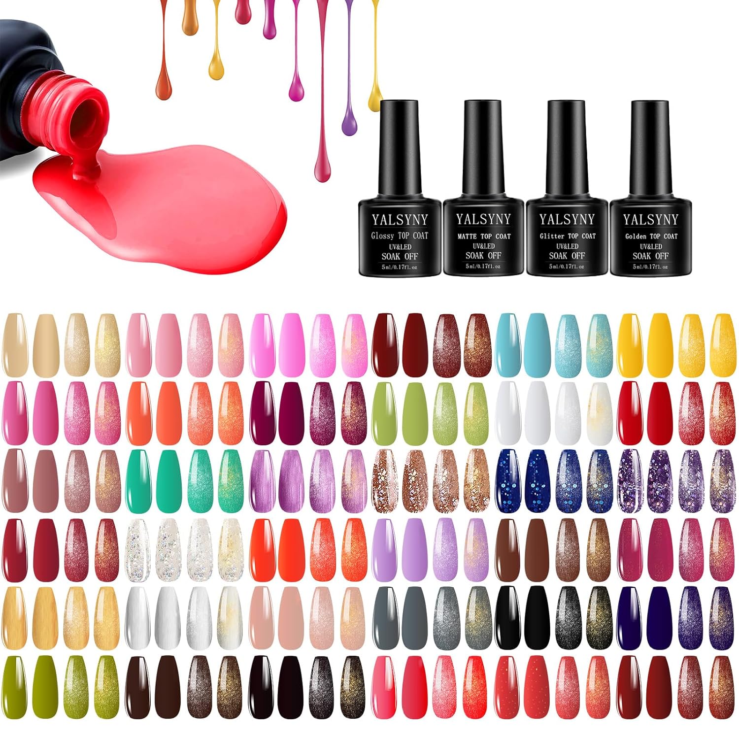 NAIL POLISH KIT with U V Lamp and Drill Starter Kit 36 Colors Gel Nail Polish Nail Art Gel Manicure Kit