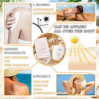 Hydrating Face Sunscreen,Tinted Moisturizer with SPF50 PA+,Lightweight Facial Sunscreen Long Lasting Sunblock,Soft Cream Texture,Face Primer,All-Day Wear