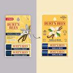 Burt's Bees Lip Balm - Vanilla Bean, Lip Moisturizer With Responsibly Sourced Beeswax, Tint-Free, Natural Origin Conditioning Lip Treatment, 2 Tubes, 0.15 oz.