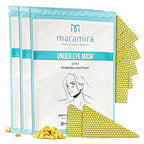 M MARAMIRA Under Eye Mask Dark Circles and Puffiness, Hydrating Eye Patches for Puffy Eyes to Brighten & Moisture, Reducing Fine-Lines & Dark Circles, Eye Pads for Authentic Beauty (28 Pads-Gold)