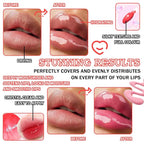 6 Colors Lip Oil Set,Big Brush Head Lip Glow Oil,Moisturizing Shiny Lip Plumping Lip Gloss Oil,Non-sticky Long Lasting Hydrating Tinted Lip Oil for Women