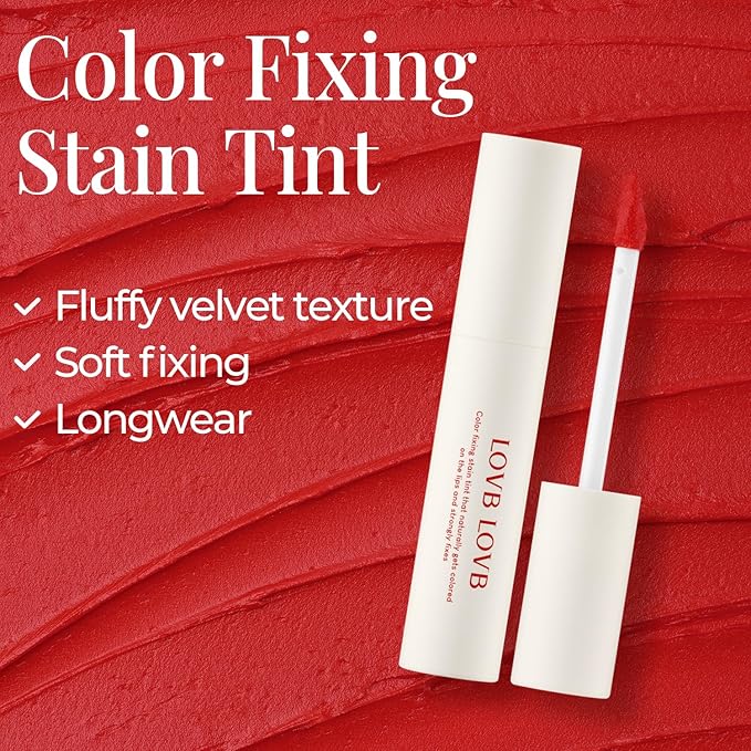 Color Fixing Stain Tint 0.17 oz. | Blur Velvet | Lightweight | Smudge-Resistant | Non-Drying, Smooth Matte Formula (03 CORAL PEACH)