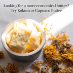 Organic Cocoa Butter Raw Unrefined - Food Grade USDA Certified - for Scars, Stretch Marks Cream - 100% Cocoa Butter Raw Organic for Skin Moisturizer, Lip Balm 8 oz