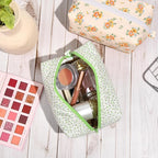 Soidram floral makeup bag quilted