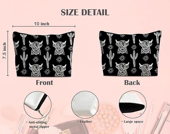 Western makeup bag,western gifts for