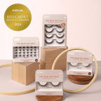 KISS The New Natural, False Eyelashes, 'Pearl Earring', 12 mm, Includes 4 Pairs Of Lashes, Contact Lens Friendly, Easy to Apply, Reusable Strip Lashes