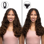 Foxybae Super Styler – 4-in-1 Blow Dryer Brush Set - Diffuser, Blowout Brush, 1.25” Curling Barrel & Drying Cylinder - Voluminous, Frizz-free Hair - Blow Dryer, Straightener & Curler [Black Rose-Gold]