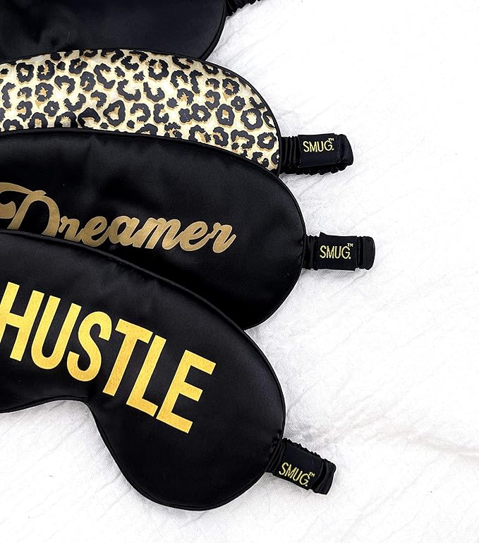 SMUG Satin Sleep Mask & Eye Mask | Travel Sleep Masks for Women & Men | Soft Sleeping Eye Mask to Nourish Skin & Reduce Dark Circles | Eye Sleep Mask Shades to Block Out Light | Dreamer