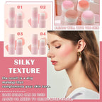 Matte Contour Blush Stick for Cheeks and Face - Buildable Shimmer Facial Blusher Shades - Blendable Cosmetic Makeup 02