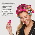 Conair Foam Hair Rollers - 48 Count, Assorted Colors - Heatless Curls, Overnight Curls, Foam Rollers with Storage Case