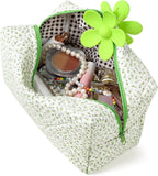 Soidram floral makeup bag quilted