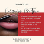 Runway Rogue Designer Liner Lip Pencil, Matte Blush-Pink Lip Liner Pencil and Lip Liner Sharpener, ‘It’s a Wrap’