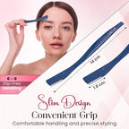 Dermaplane Razor, Eyebrow Razor & Peach Fuzz Remover, Micro-Pitch Facial Razors for Men & Women, Dermaplaning tool for Sensitive Skin Exfoliation with Protective Cover, Red, White, Blue (3-pack)