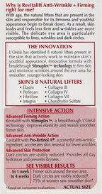 L'Oreal Paris RevitaLift Anti Wrinkle + Firming Eye Cream, 0.5 Ounce (Pack of 2)