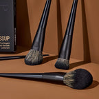 Makeup Brushes Set Jessup Make up Brushes 14Pcs Black Kabuki Foundation Eyeshadow Contour Concealer Powder Eyeliner Crease Eyebrow Blending Brush, T336