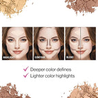 wet n wild MegaGlo Contour Palette, Dulce De Leche | Contouring Powder Face Kit | Flawlessly Sculpted Face (Pack of 2)