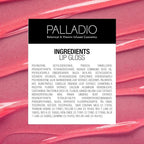 Palladio Lip Gloss, Non-Sticky Lip Gloss, Contains Vitamin E and Aloe, Offers Intense Color and Moisturization, Minimizes Lip Wrinkles, Softens Lips with Beautiful Shiny Finish, Ruby Red