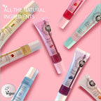 ROSÉE & CO Rosee Lip Gloss Vegan & Cruelty Free Treatment, Professional Make up, Long Lasting Glossy with Shea Butter, Moisturize, Protect & Smooth, High Shine, Non-Sticky (u. Set of 4-2, 0.5)