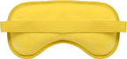 Plush Gel Eye Mask for Puffy Eyes, Yellow - Cold Eye mask to Treat Dark Circles, Sinuses, Dry Eyes, and for Allergy Relief - Microwave Safe for Heat Therapy