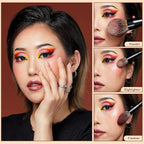 Jessup Large Face Makeup Brushes 3pcs, Premium Synthetic Powder Contour Highlighter Brush, Phantom Black T274