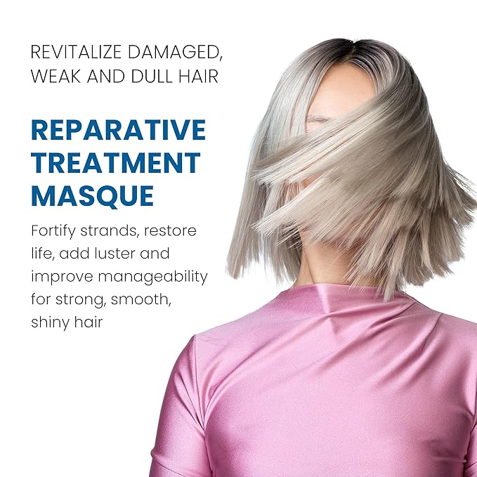 ALOXXI Repair Hair Mask for Color-Treated Hair Enriched with Keratin & Peptides, Deep Conditioning Treatment for Dull and Damaged Locks, 16.9 Fl Oz