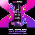 AXE Fine Fragrance Collection Premium Body Spray Purple Patchouli with Citrus + Oak Essential Oils 3 Count with 72H Odor Protection Aluminum-Free 4 oz