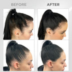 THICK FIBER Root Touch Up Powder - Water & Sweat Resistant Hair Loss Concealer Set for Thinning Hair Women, Includes Brush (Black)