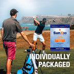 CoreTex Sun X 50 SPF Broad Spectrum Sunscreen Packets with Resealable Travel Bag - Pack of 15 Paraben, Oxybenzone, Octinoxate, & Oil Free Sunscreen - Water & Sweat Resistant Up to 80 Minutes