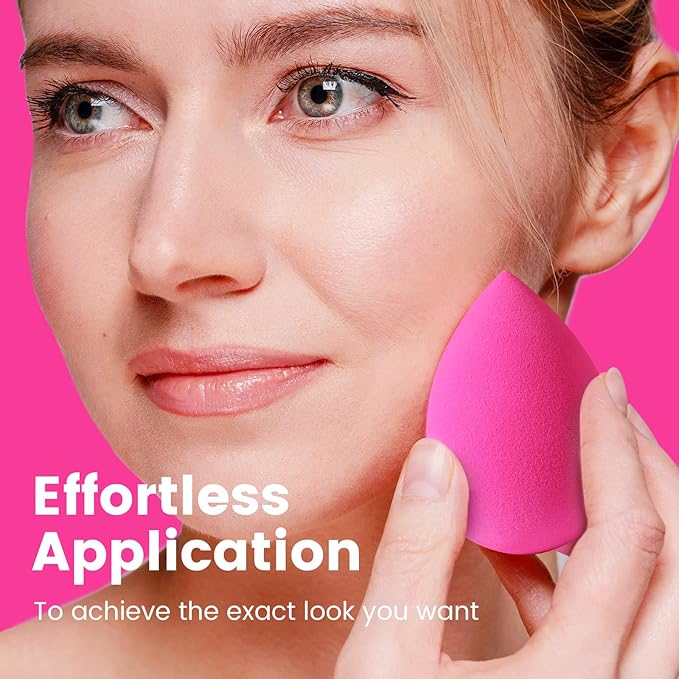 BEAKEY 5 Pcs Makeup Sponges, Latex-Free Beauty Sponge