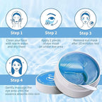 Under Eye Patches, Hyaluronic Acid Eye Mask, Collagen Eye Pads for Dark Circles, Eye Bags, Puffiness, Diminish Fine Lines and Wrinkles, Moisturize and Tighten Eye Skin for Men and Women