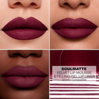 Morphe Soulmatte Velvet Lip Mousse Matte Lipstick - Air-Whipped, Soft Matte Lip Makeup with Vitamin E to Hydrate, Soften and Smooth Lips - Compatible (0.128 Oz)