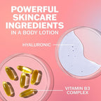 Olay Body Lotion for Women, Nourishing with Hyaluronic Acid Serum, Visibly Soften & Smooth Skin, 24hr Moisture & Hydration, Fast Absorbing Formula, Vitamin B3 Complex, For All Skin Types, 17 fl oz
