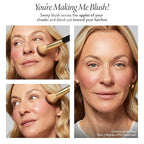 LAURA GELLER NEW YORK Baked Blush-n-Brighten Marbleized Blush + Angled Brush (02 Pink Buttercream, 47mm)