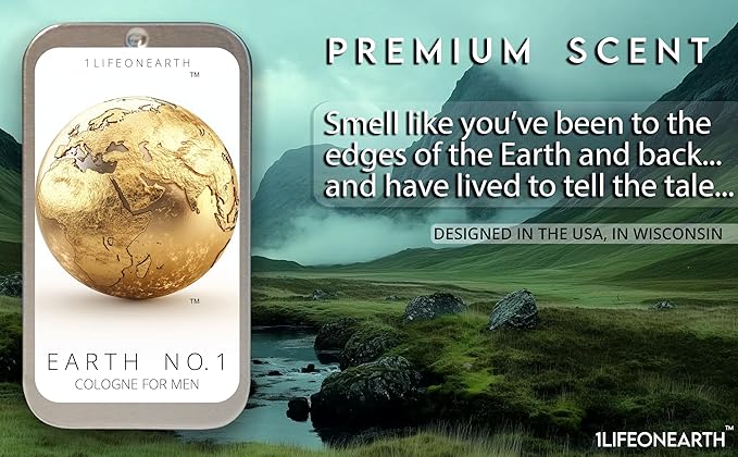 Solid Cologne Men, Mens Cologne Perfume, Sandalwood, Perfume Para Hombres, Agorwood Oud, Jasmine, Musk, (PREMIUM INGREDIENTS) EDP, Eau De Parfum, Boys, Mini Travel Size cologne Tin 0.35 oz