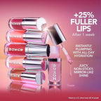 Buxom Full On Glossy Lip Oil in Berry Blast Power Line Plumping Lip Liner in Powerful Plum