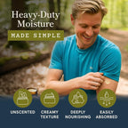 Whipped Beef Tallow Cream for Men | Face & Body | Beef Tallow for Skin Health & Barrier Support | Unscented | Whipped Men’s Moisturizer Cream with Beeswax | Grass-Fed, Cruelty-Free & Non-GMO | 2 oz