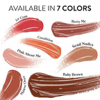 Mented Cosmetics Lip Gloss for Women Tinted Lip Balm Stain, Long Lasting Buildable Moisturizing Lipgloss Lipstick Topper, Made in USA, Cruelty Free Vegan Makeup, Baby Brown