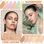 6 Colors Correcting Concealer Palette,Contouring Highlighting Concealer Palette Makeup Kit with Brush,Foundation Makeup Cream Contour Palette for Conceals Dark Circles,Blemish(01#)