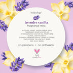 Bodycology Long-Lasting Fragrance Body Mist, Lavender Vanilla, 8 fl oz