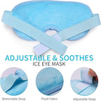 Cooling eye mask with gel