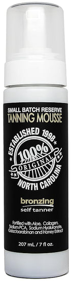 Dark Tanning Mousse w/Instant Bronzer by Famous Dave’s | Sunless Self Tanner | Organic & Natural Ingredients for Medium/Darker Skin Tones | Moisturizing Glow with Natural Tan Results