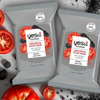 Yes To Face Wipes for Women and Men, Charcoal Facial Cleansing Wipes for use as a Make Up Remover, Cleaning, Soothing, Tomatoes (Pack of 2)