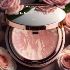 Baked PRO Blush. Brighten Lighting Highly Glow Marbleized Blush. Lightweight Shimmery Satin Face Makeup. Cruelty-Free. Shape, Contour & Highlight Face (B2)